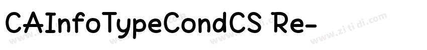 CAInfoTypeCondCS Re字体转换